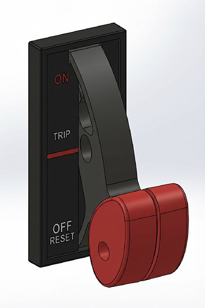 General Electric 8000 handle mechanism