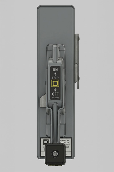 Square D Model 4 handle mechanism